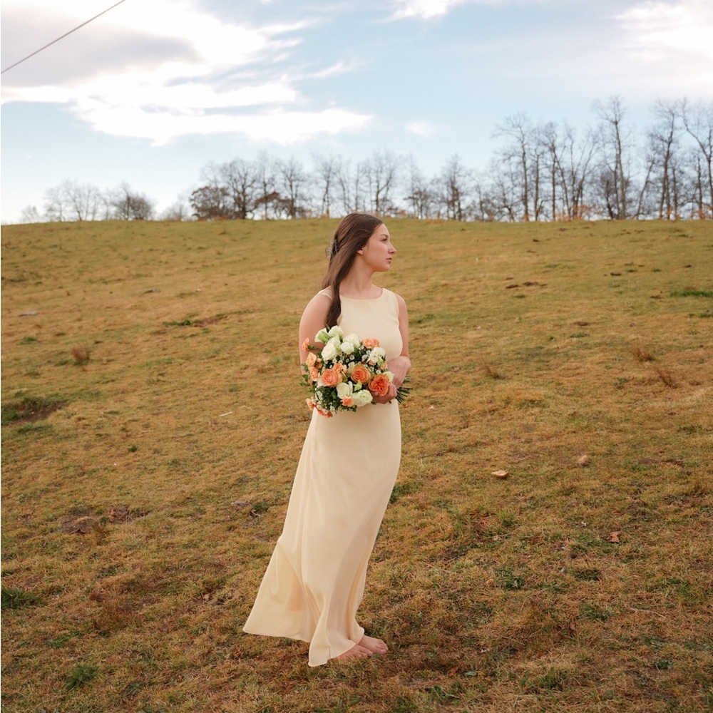 Yellow maxi dress